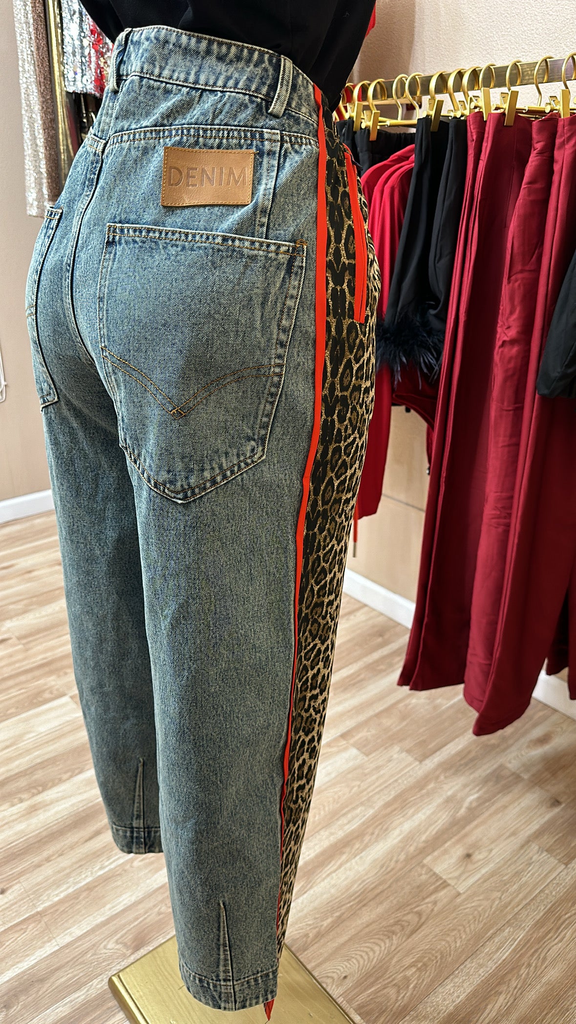 Monic Cheetah Jeans