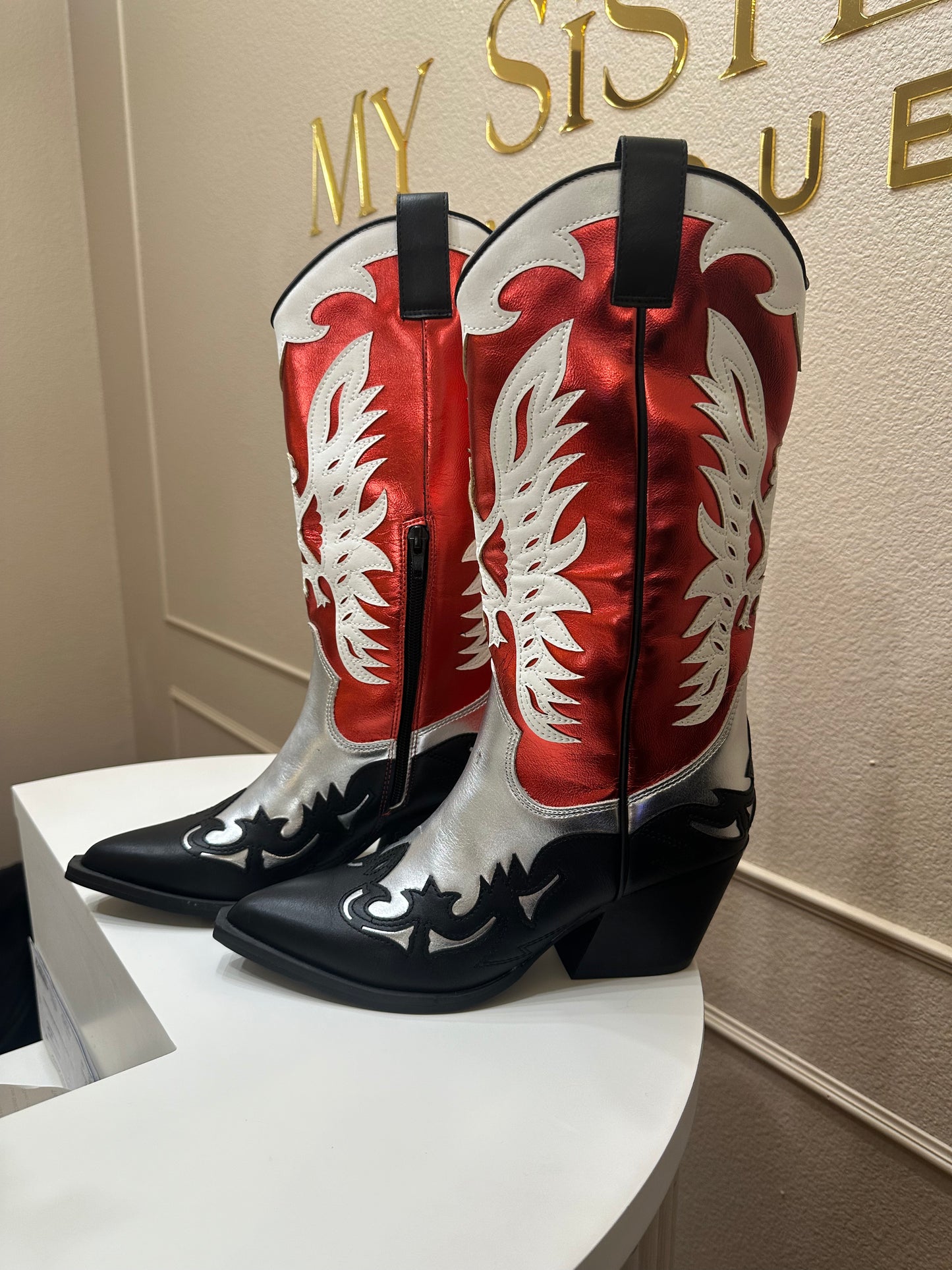 Idaly Red Boots