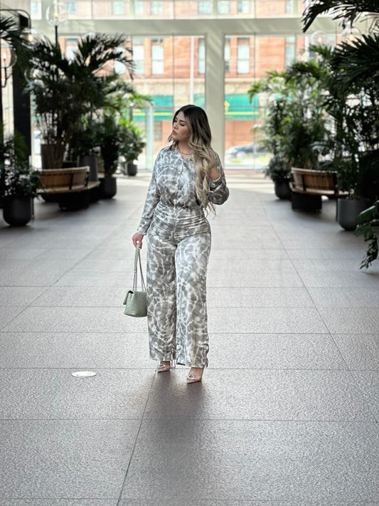Silvi Satin Two Piece Set