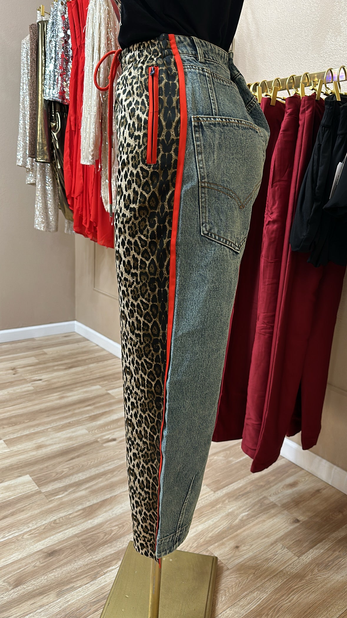 Monic Cheetah Jeans