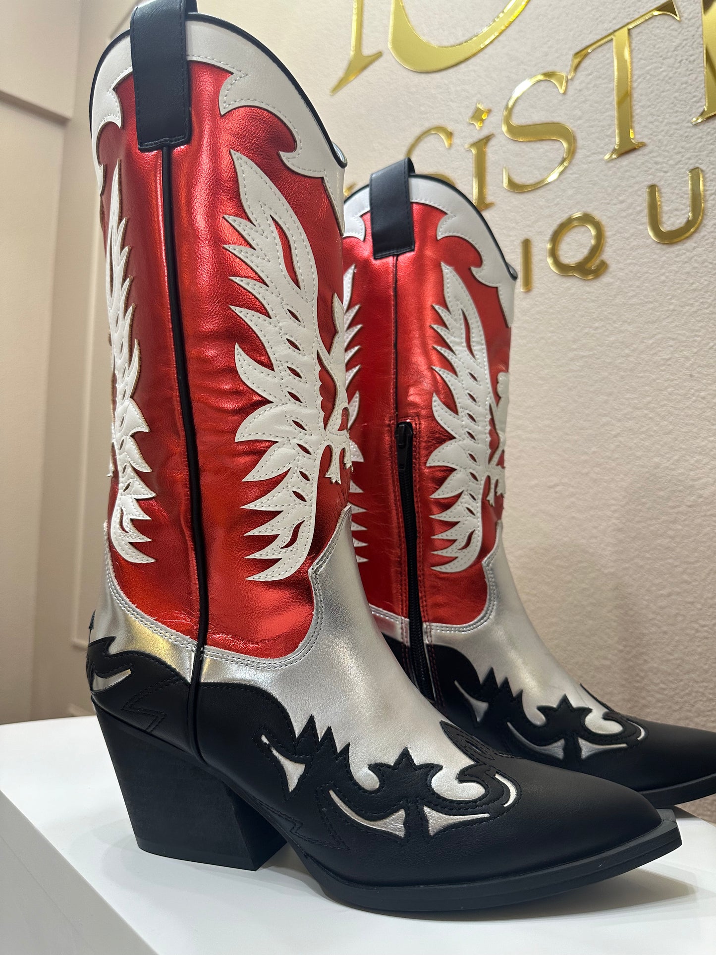 Idaly Red Boots