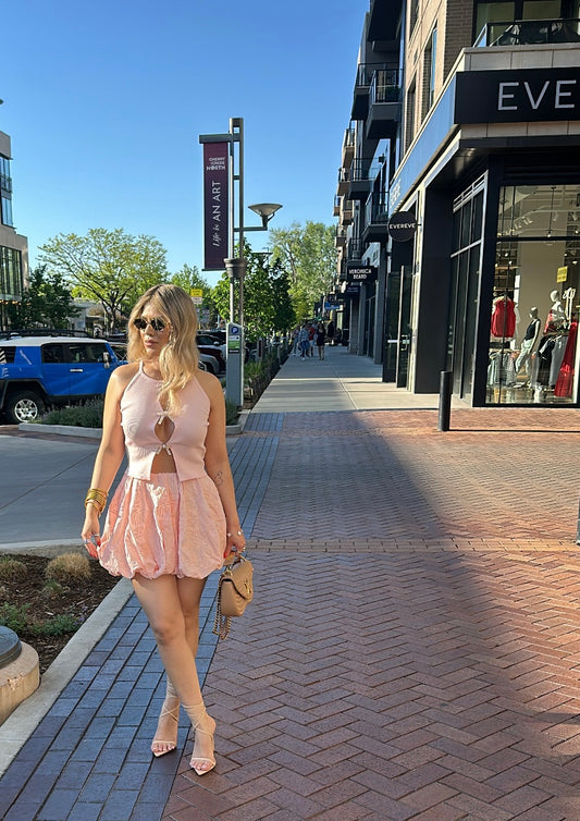 Sophie Pink Ballon Skirt