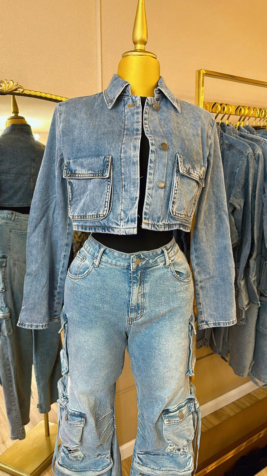 Denim Crop Jacket