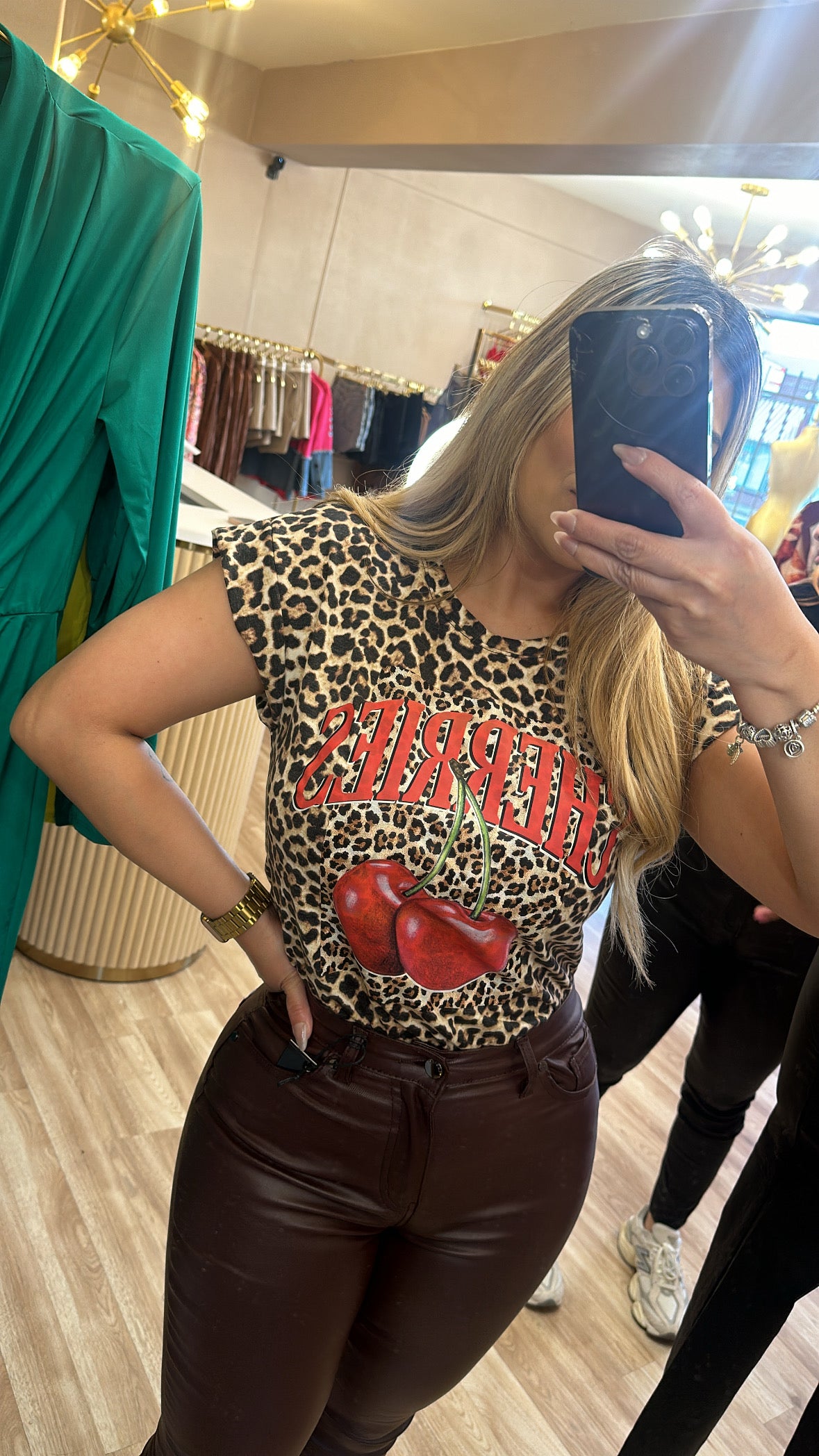 Cheetah Cherry Top