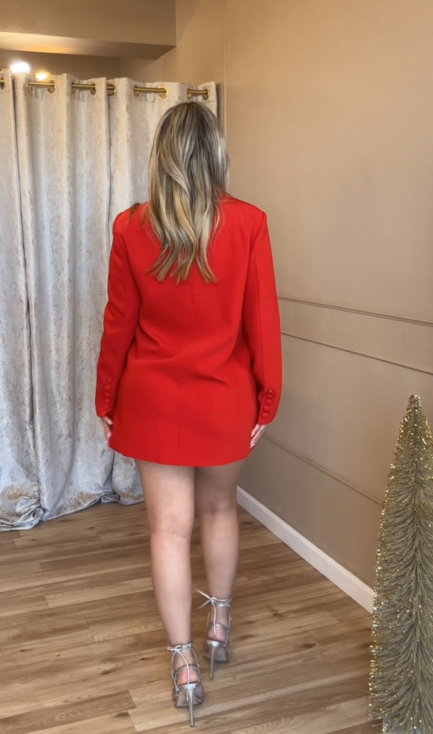 Sisters Red Blazer Dress