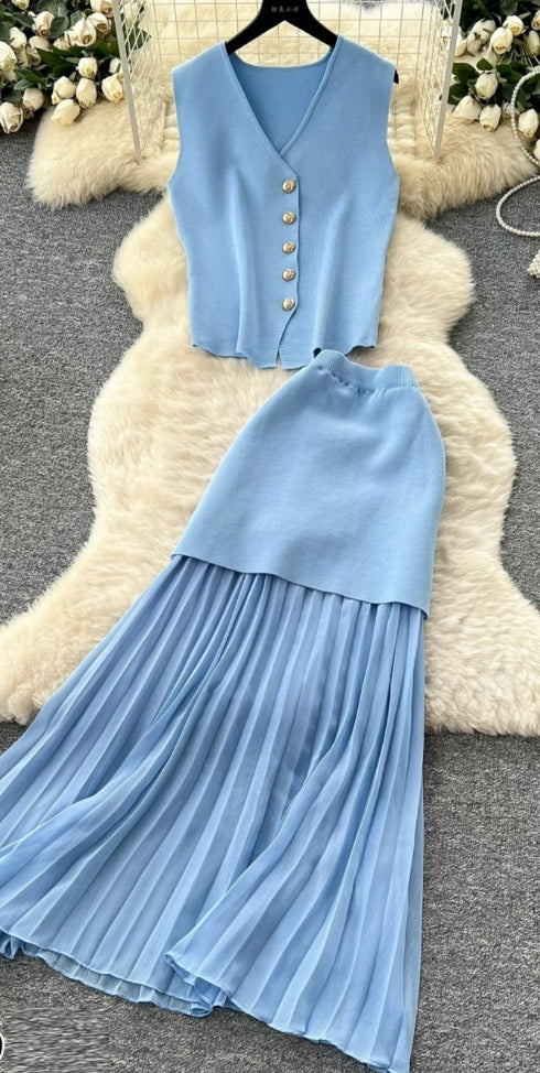 Kris’s Blue Two Piece Set