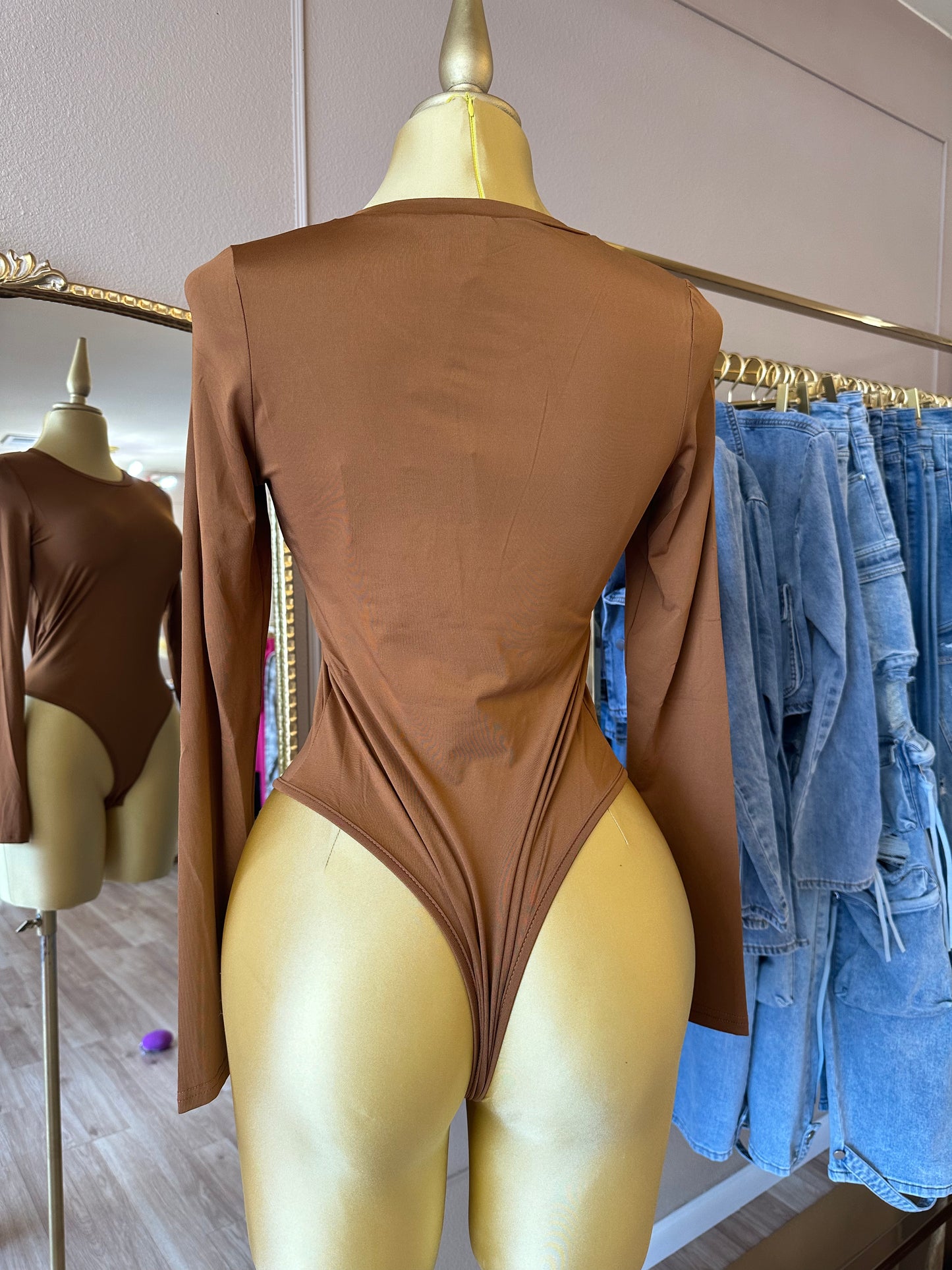 Basic Bodysuit Camel