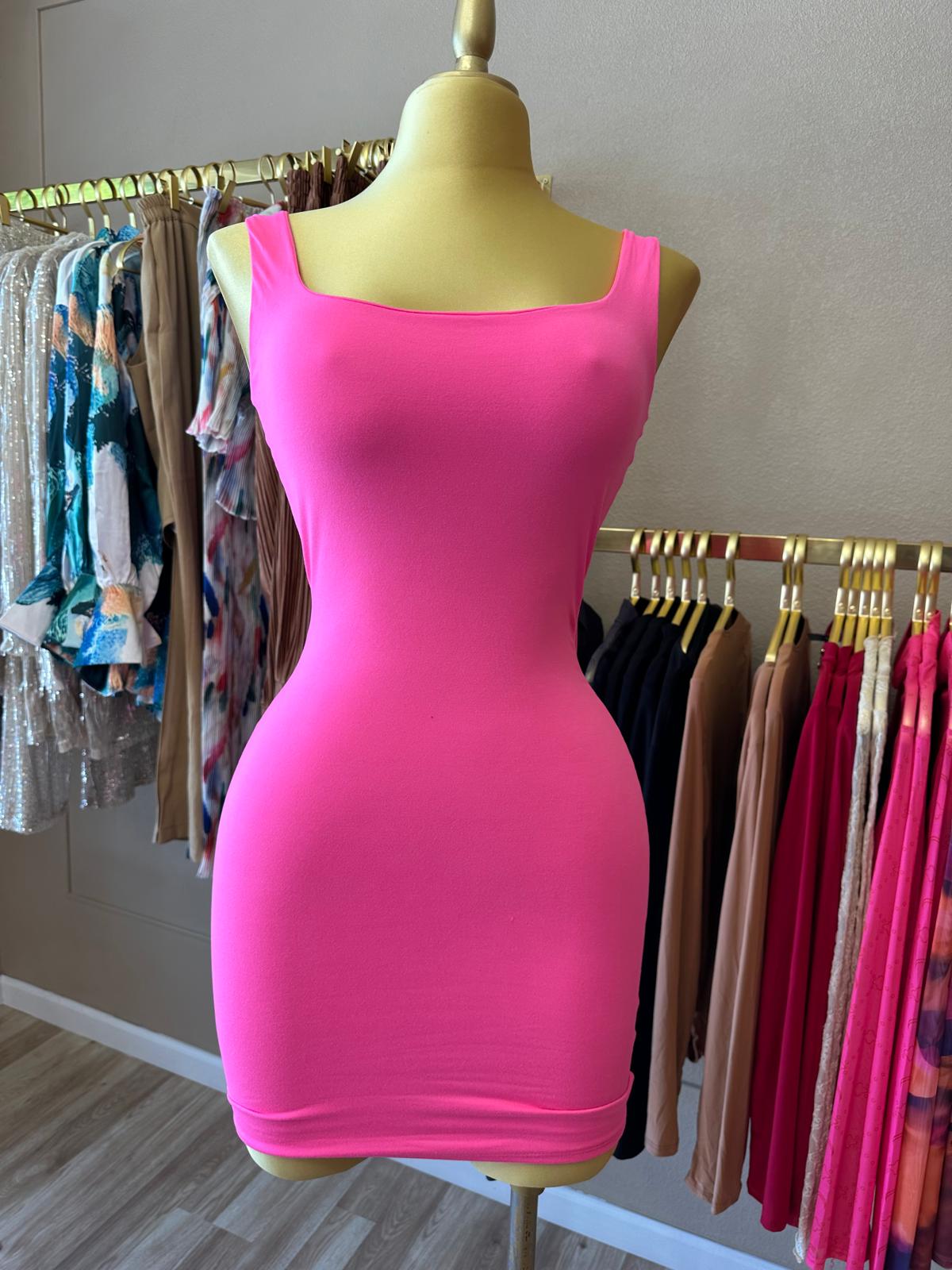 Basic Short Dress Pink