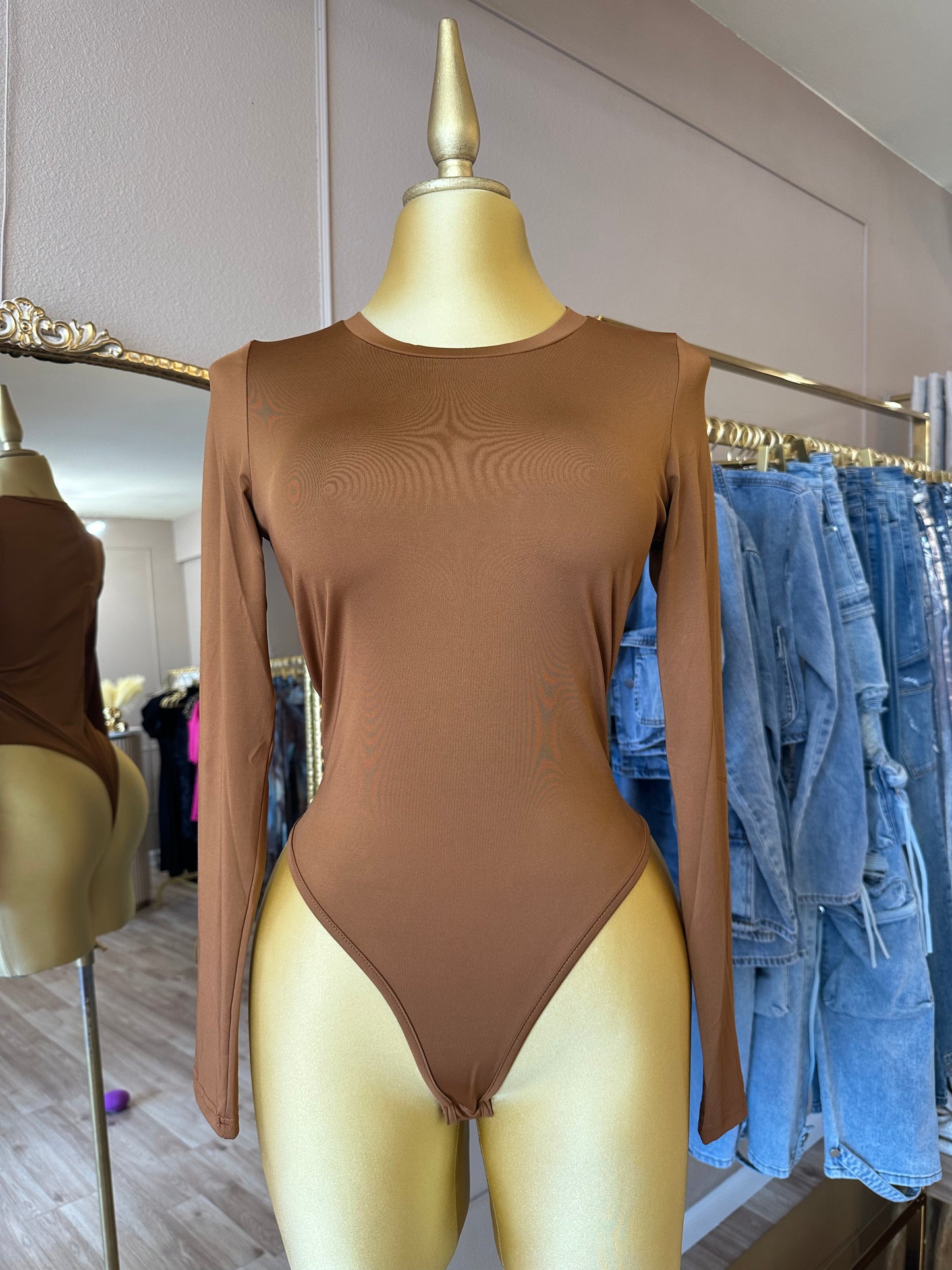 Basic Bodysuit Camel