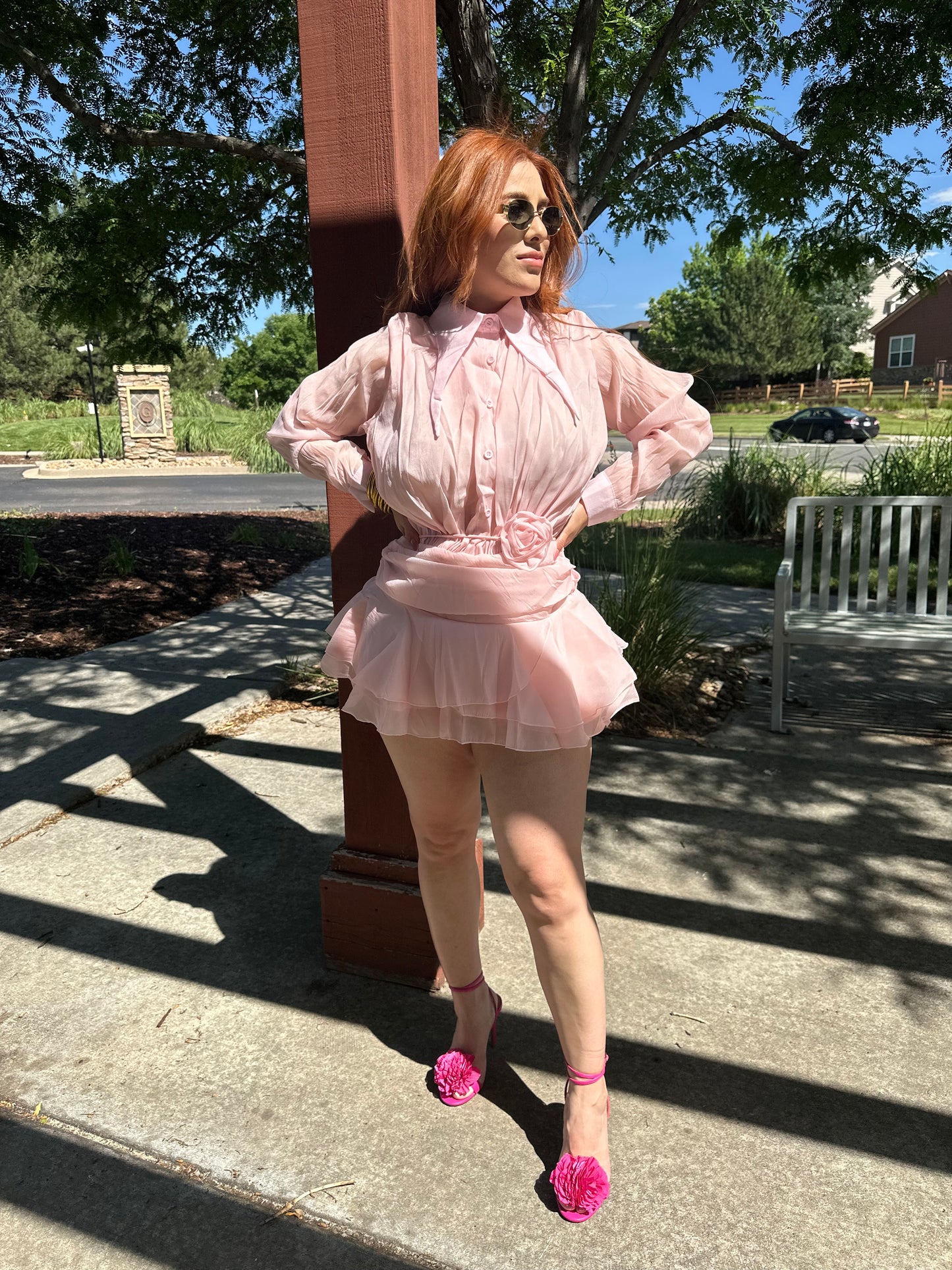 Milly Pink Mini Dress