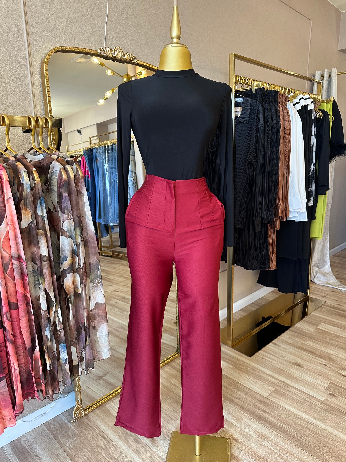 Cherry Red Pants