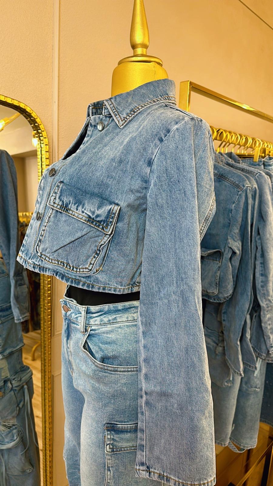 Denim Crop Jacket